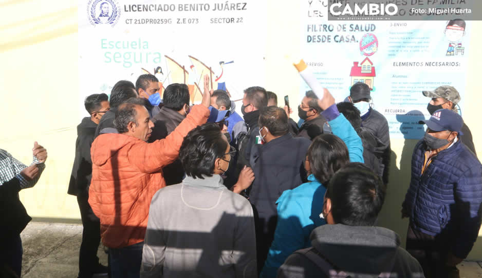 Mantilla minimiza desmanes y quema de boletas en elección de juntas auxiliares (FOTOS Y VIDEOS)