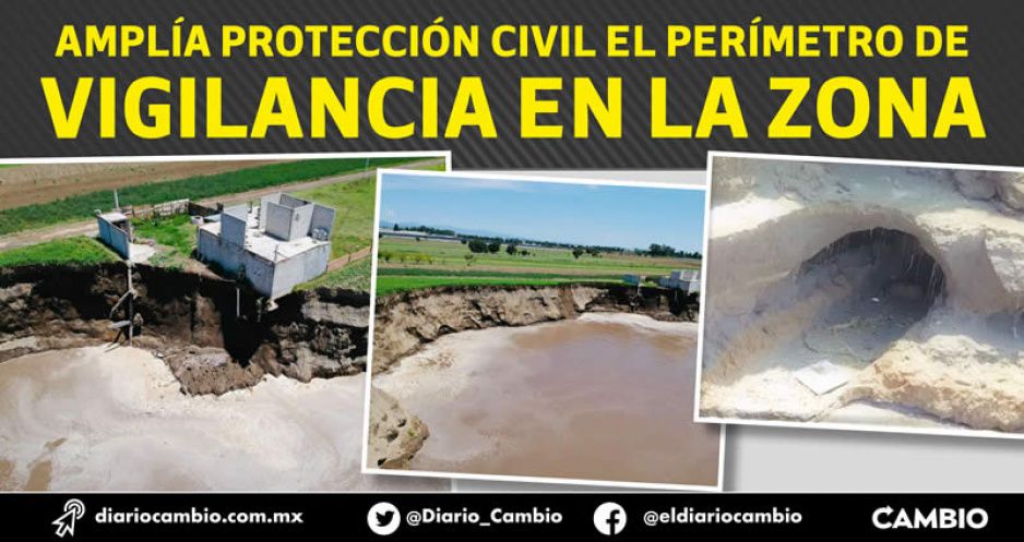 Juan C Bonilla en alerta: el socavón sigue creciendo y tiene varias fisuras (FOTOS Y VIDEO)