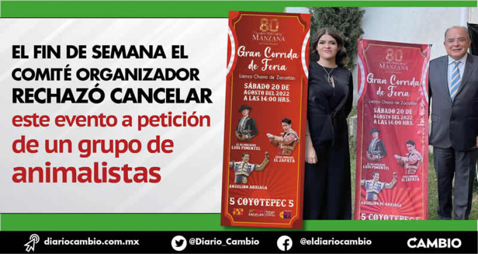 Juez federal da revés a gobierno de Pepe Márquez: ordena suspender corrida de toros de la Feria de la Manzana