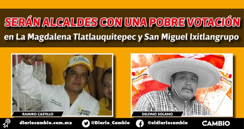 En tres municipios poblanos, los próximos alcaldes ganaron con menos de 200 votos