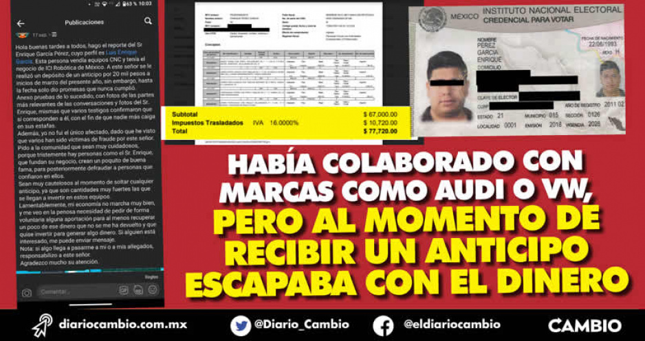 ICI Robótica de México se dedica a engañar gente que le va a comprar maquinaria