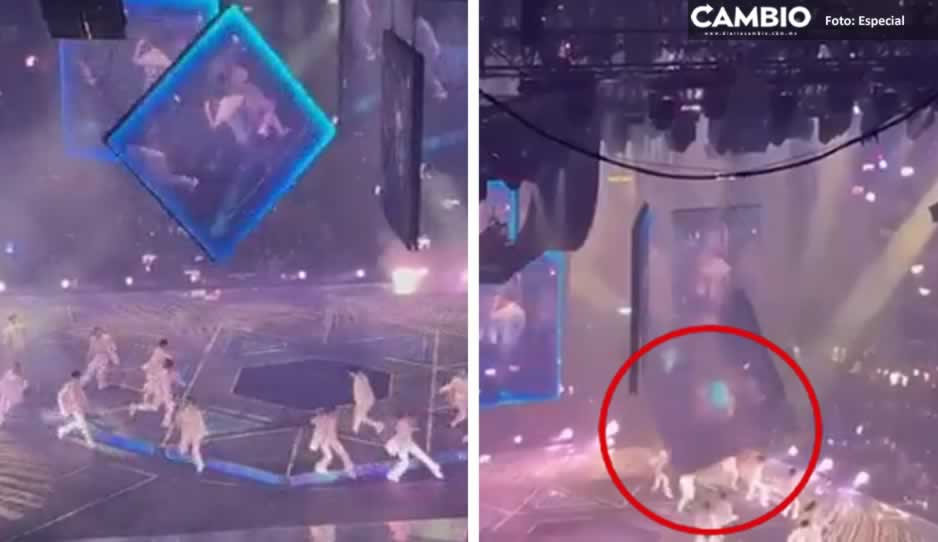 Tragedia en concierto: colapsa pantalla gigante y aplasta a bailarín de grupo Mirror (VIDEO)