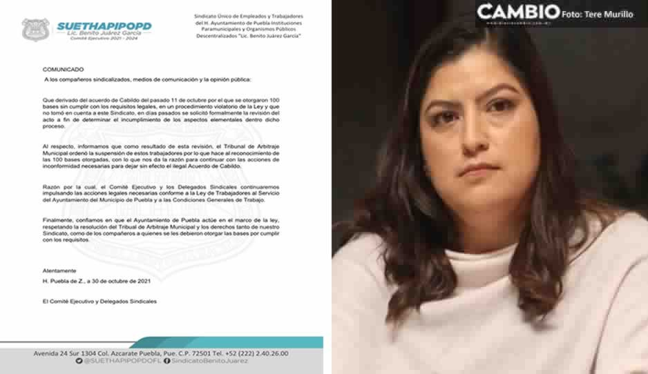 Tribunal de Conciliación ordena suspender las cien bases que heredó Claudia