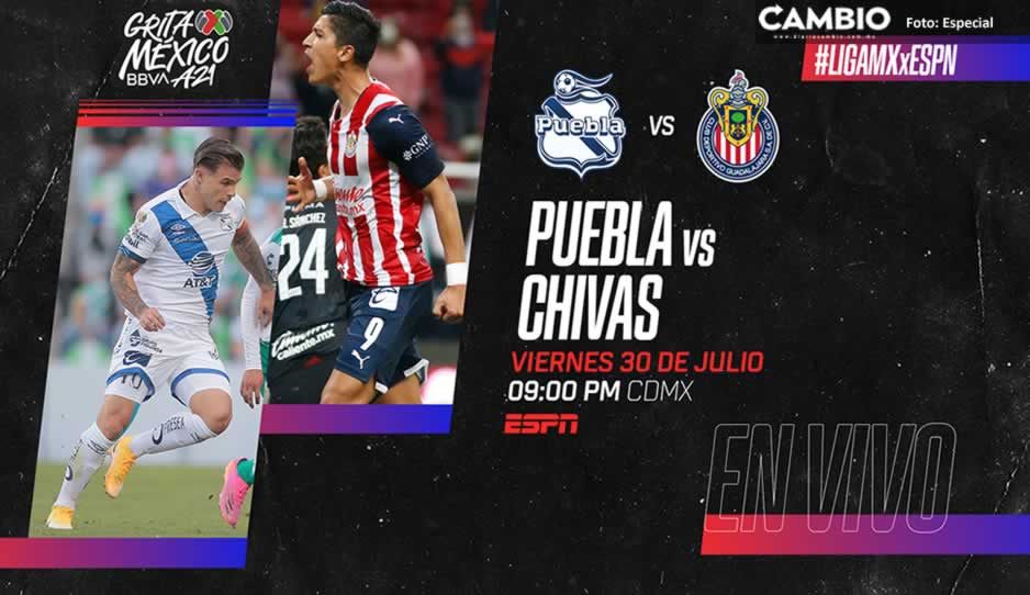 ¡Prepárate! Puedes ver el partido de Puebla vs Chivas por ESPN