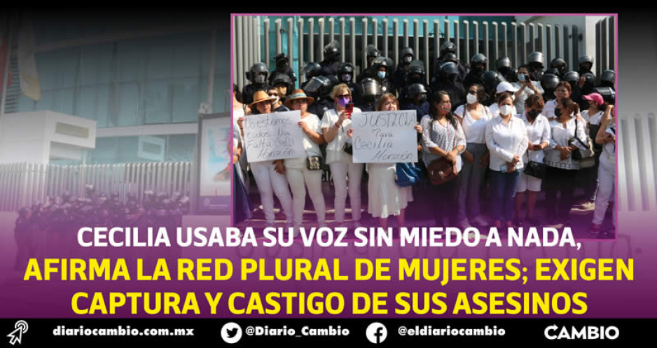 A Cecilia Monzón la callaron para siempre porque era incómoda para alguien: Red Plural de Mujeres (FOTOS Y VIDEO)