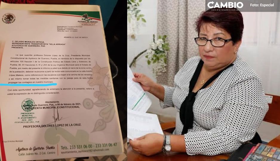 Alcaldesa de Ayotoxco no se da cuenta y firma para que se propague el Covid