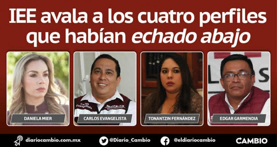 Morena ratifica sus pluris y quedan los mismos: Daniela Mier, Evangelista, Tonantzin y Garmendia