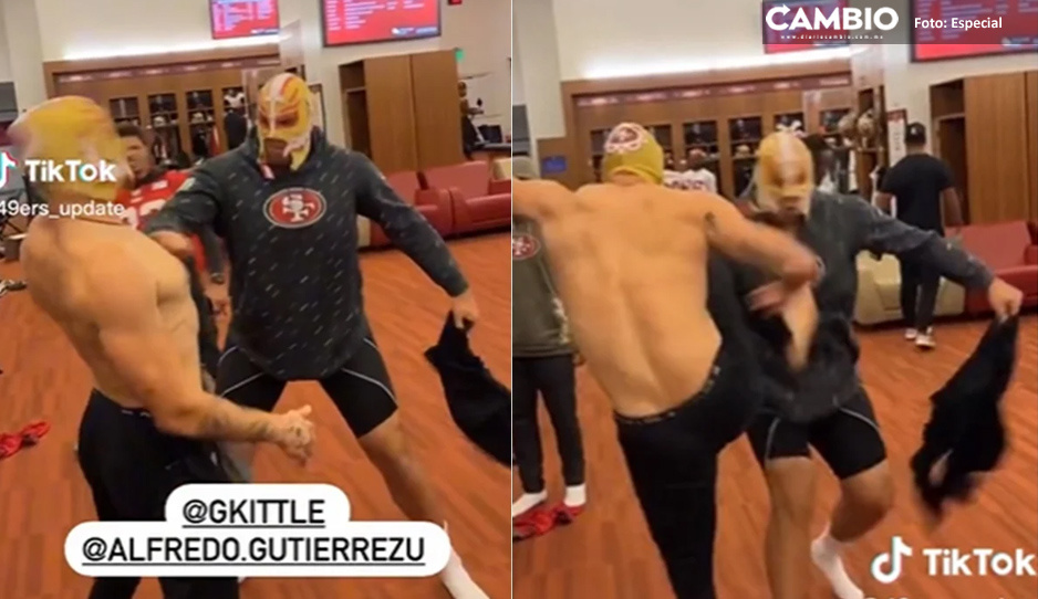 Jugadores de la NFL se divierten jugando “lucha libre mexicana” (VIDEO)
