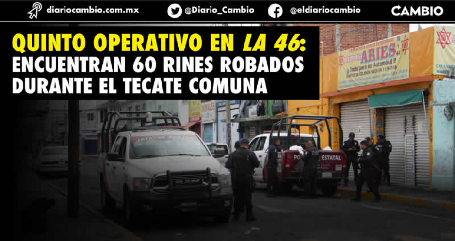 Operativo policiaco en La 46 recupera 60 llantas que se robaron en el Tecate Comuna