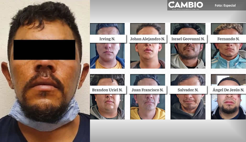 Detienen en Texmelucan a ocho miembros de la banda de El Loco Téllez