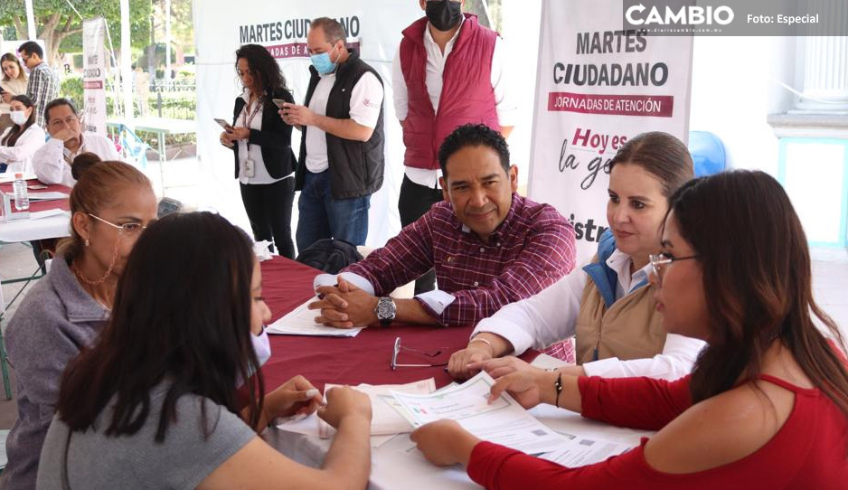 En 2022, gobierno de Puebla realizó mil 81 audiencias en los Martes Ciudadanos