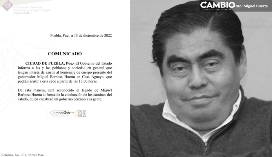 Casa Aguayo abrirá sus puertas a los poblanos para homenaje a Barbosa