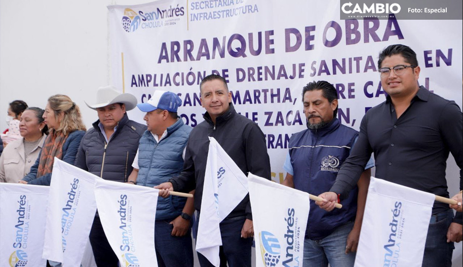 Inicia Ayuntamiento de San Andrés colocación de drenajes sanitarios en calles de San Francisco Acatepec