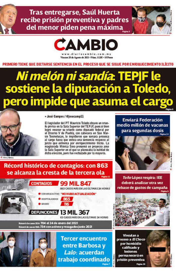 Ni melón ni sandía: TEPJF le sostiene la diputación a Toledo, pero impide que asuma el cargo