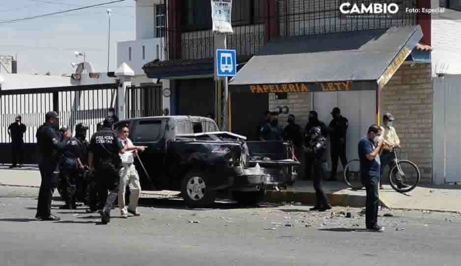 Explota camioneta con pirotecnia en carnaval de Balcones del Sur; hay ocho quemados