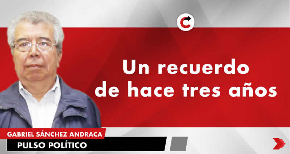 Un recuerdo de hace tres años