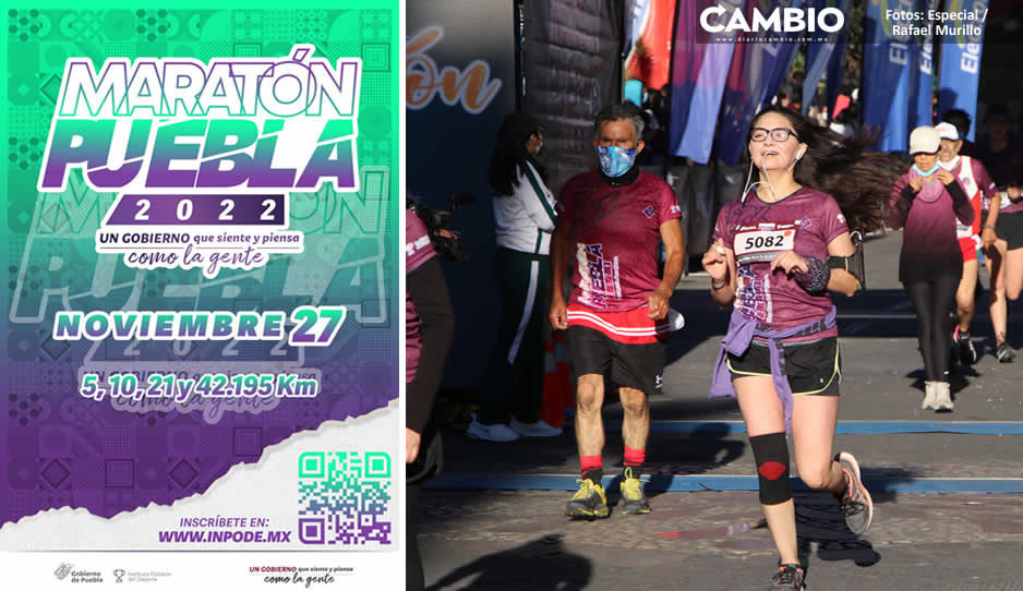 Oficial: Maratón de Puebla 2022 será el 27 de noviembre