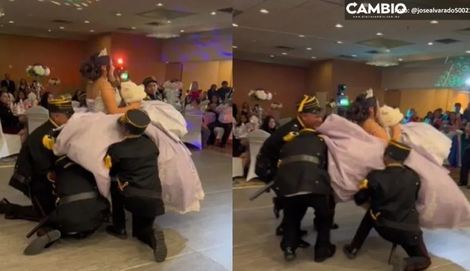 Quinceañera se vuelve viral tras caer dos veces durante el vals (VIDEO)