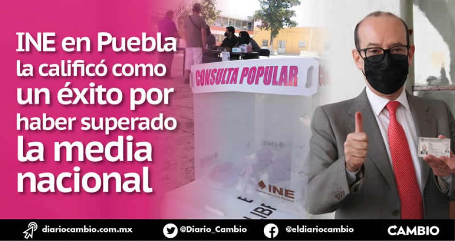 Brilla Puebla en la consulta: votaron más de 400 mil, arriba del 8 % del padrón (VIDEO)