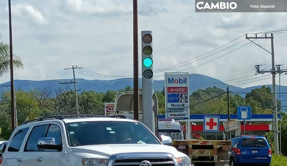 Multa por choque de semáforos nuevos en Atlixco será de 4 mil pesos