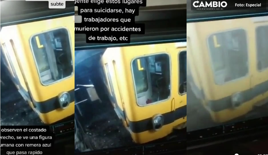¡Que miedo! Fantasma es captado en VIDEO golpeando las puertas en el metro