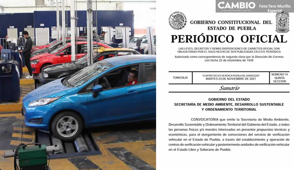 ¡Por fin! Publican convocatoria para verificentros en Puebla