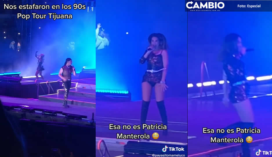 ¿Fraude? 90′s pop tour cambia a Patricia Manterola por desconocida (VIDEO)