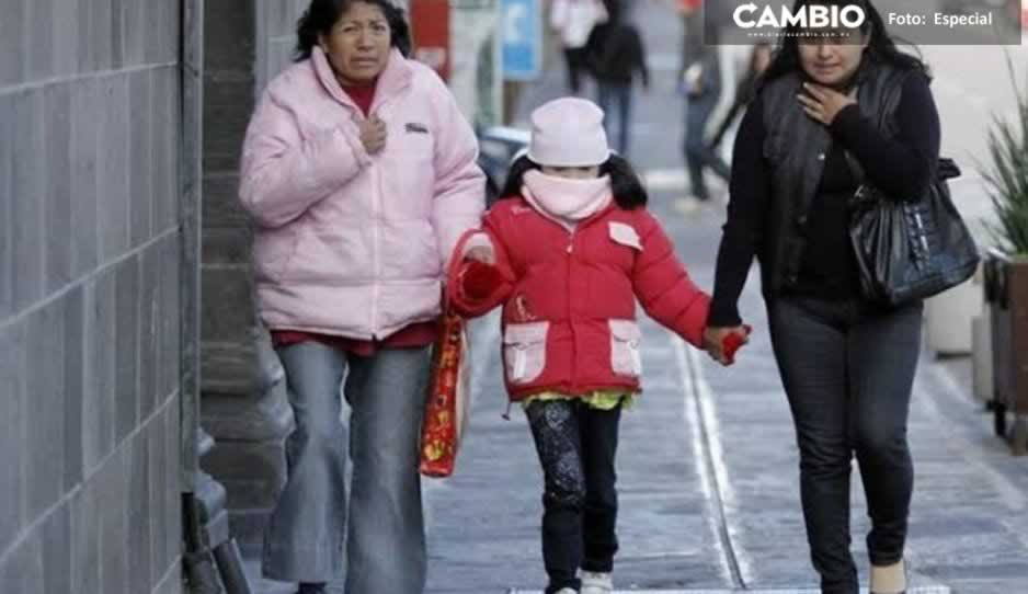 ¡Saca las bufandas y los gorritos! Bajará la temperatura en Puebla por frente frío