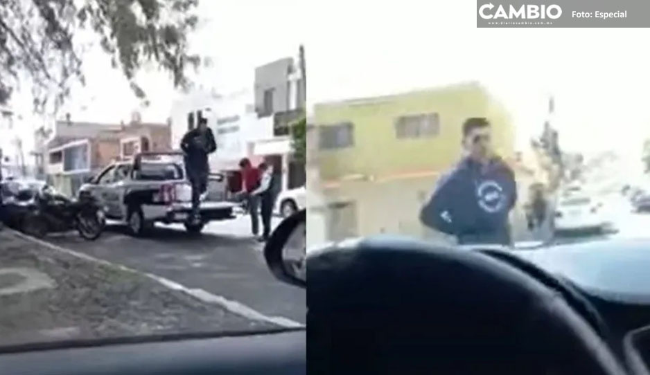 Con todo y esposas, así se le escapa ladrón a la policía (VIDEO)