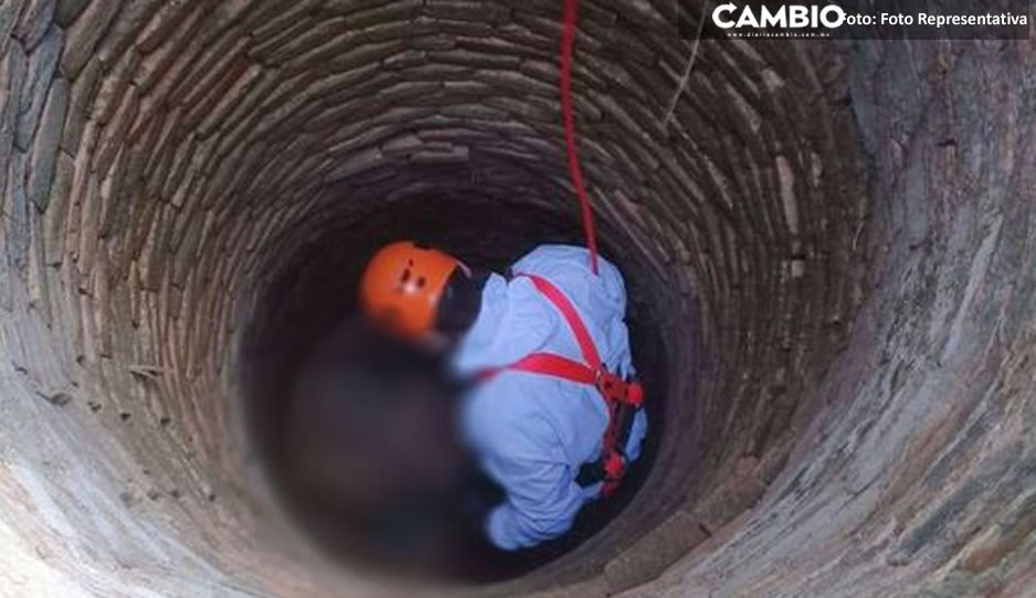 Localizan cadáver al interior de un pozo en Huejotzingo