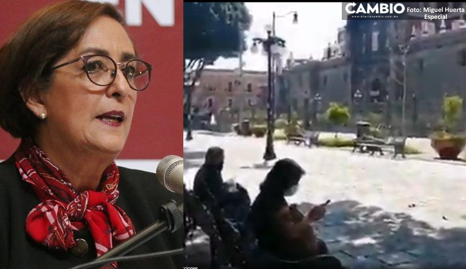 Con un día como titular de la Segom; Catalina Pérez abre la plancha del Zócalo de Puebla (VIDEO)