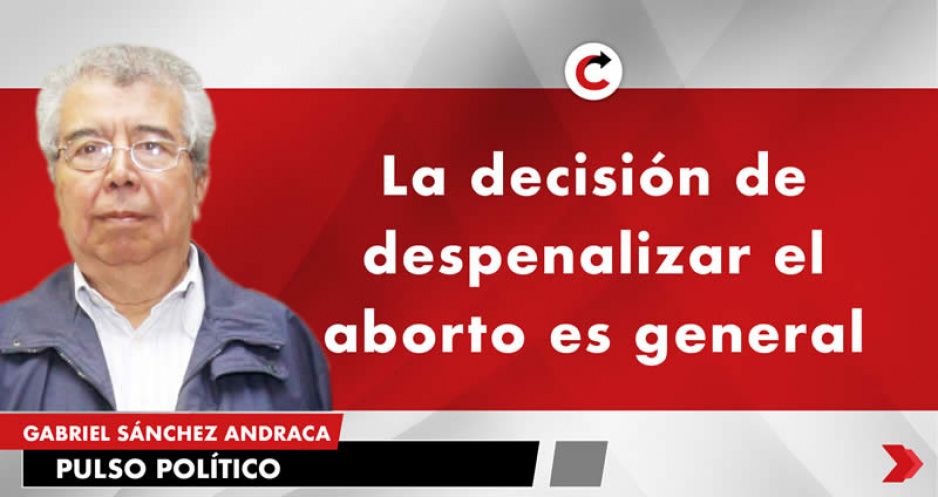 La decisión de despenalizar el aborto es general