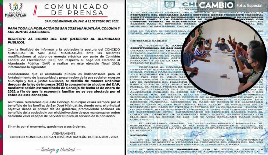 Ante inconformidad de pobladores, San Gabriel Chilac y Miahuatlán no cobrarán el DAP