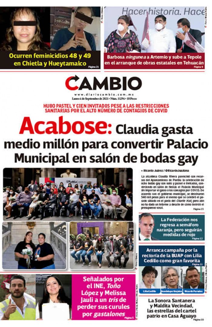 Acabose: Claudia gasta medio millón para convertir Palacio Municipal en salón de bodas gay