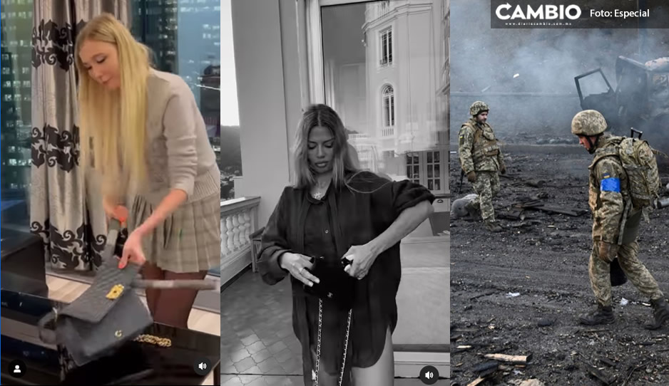 El mundo de la moda en crisis; influencers rusas destrozan sus bolsos Chanel por la guerra Rusia vs Ucrania (VIDEO)