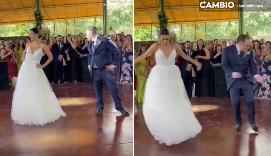 ¡La Rosalía! Esposos bailan en su boda la canción de “Bizcochito” (VIDEO)