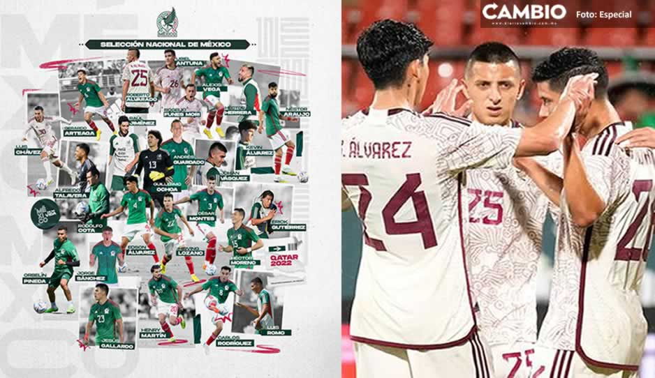 Oficial: Estos son los 26 convocados de México al Mundial de Qatar 2022