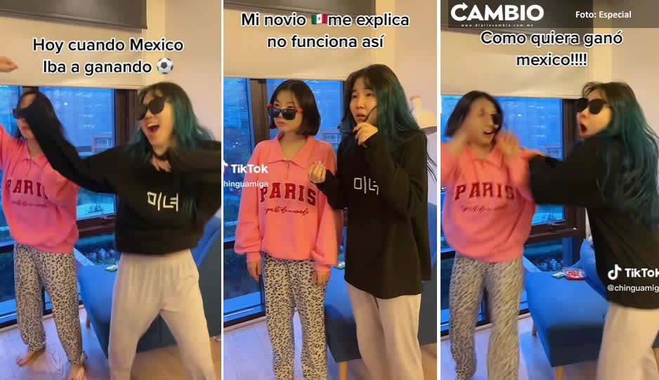 ¡Clases de álgebra! Chingu Amiga y su hermana no entienden por qué México no clasificó, si le ganó a Arabia