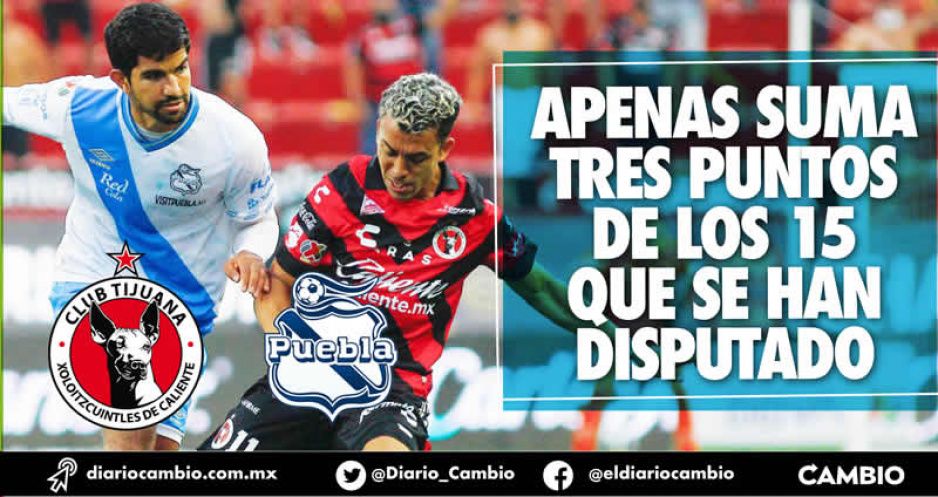 Club Puebla demuestra actitud pero le falta calidad: empata a 1 con Xolos (VIDEO)