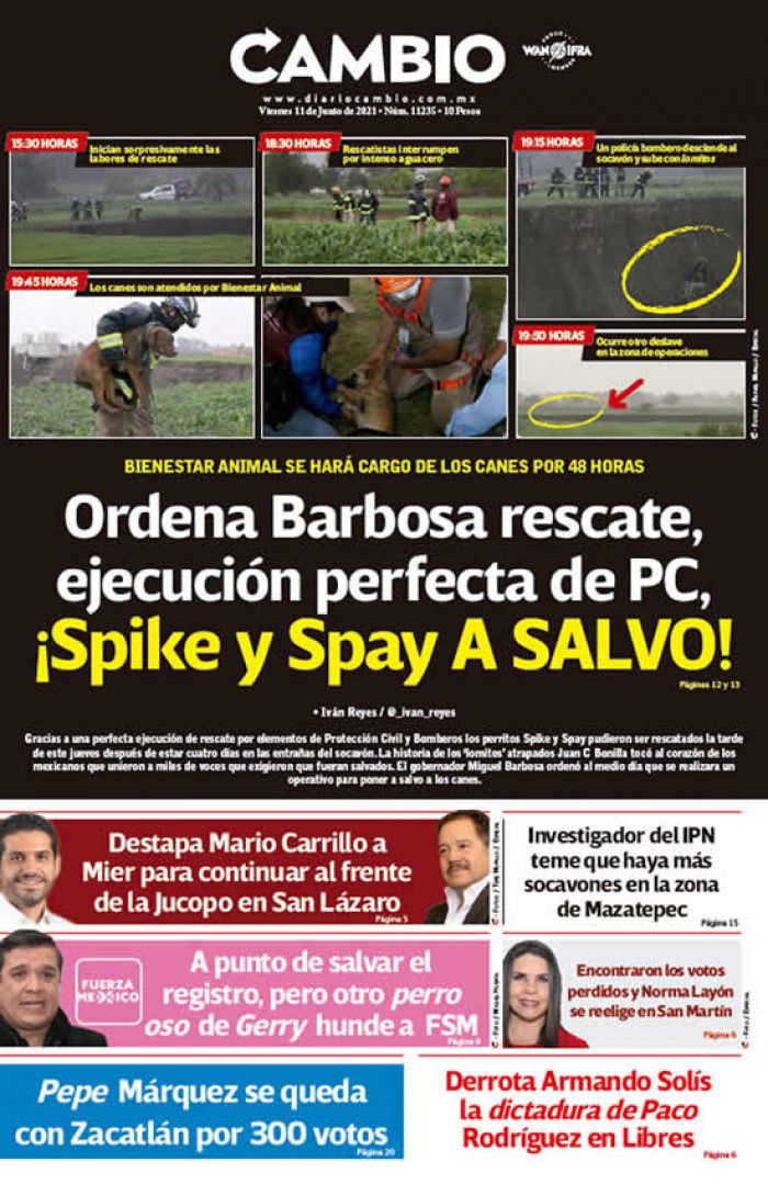 Ordena Barbosa rescate, ejecución perfecta de PC, ¡Spike y Spay A SALVO!