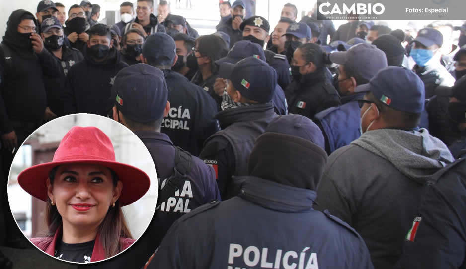 Angélica Alvarado hace pasar a los guardias de barrio como policías municipales en Huejotzingo