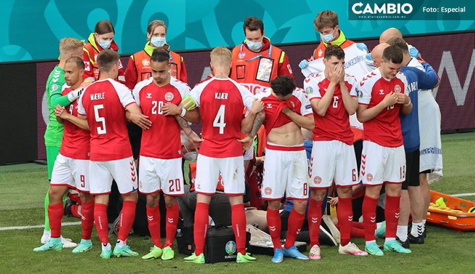 Momento de angustia en la Eurocopa: Eriksen se desploma en partido Dinamarca-Finlandia