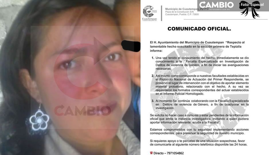 Feminicidio 31: Violan y matan a Hermelinda, mujer danzante del Xochitlplato en Cuautempan