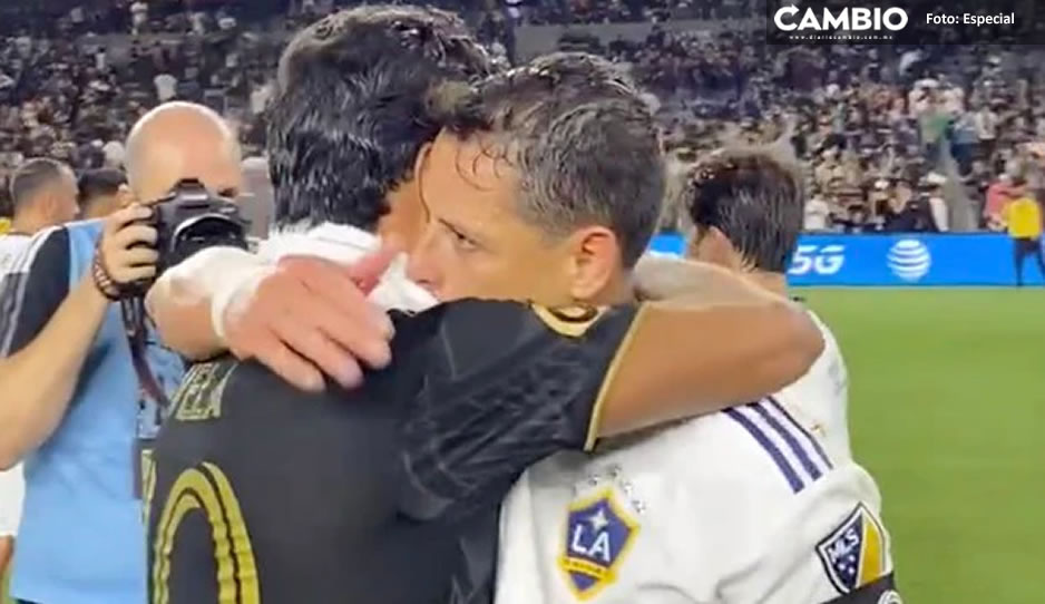 Carlos Vela abraza al Chicharito, tras provocarle otro fracaso en la MLS( VIDEO)