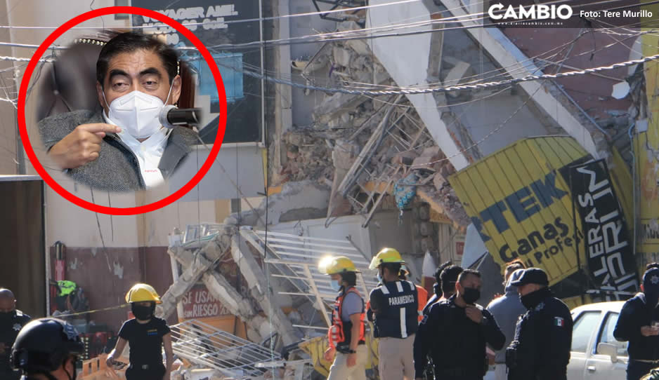 No se quitará el escombro del edificio colapsado hasta rescatar todas las víctimas: Barbosa