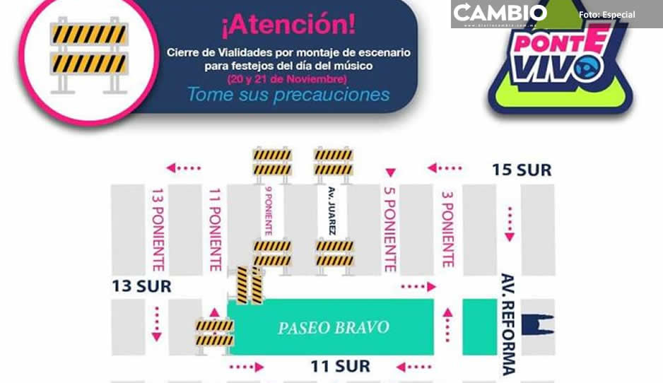 ¡Toma precauciones! Calles de la zona del Paseo Bravo estarán cerradas