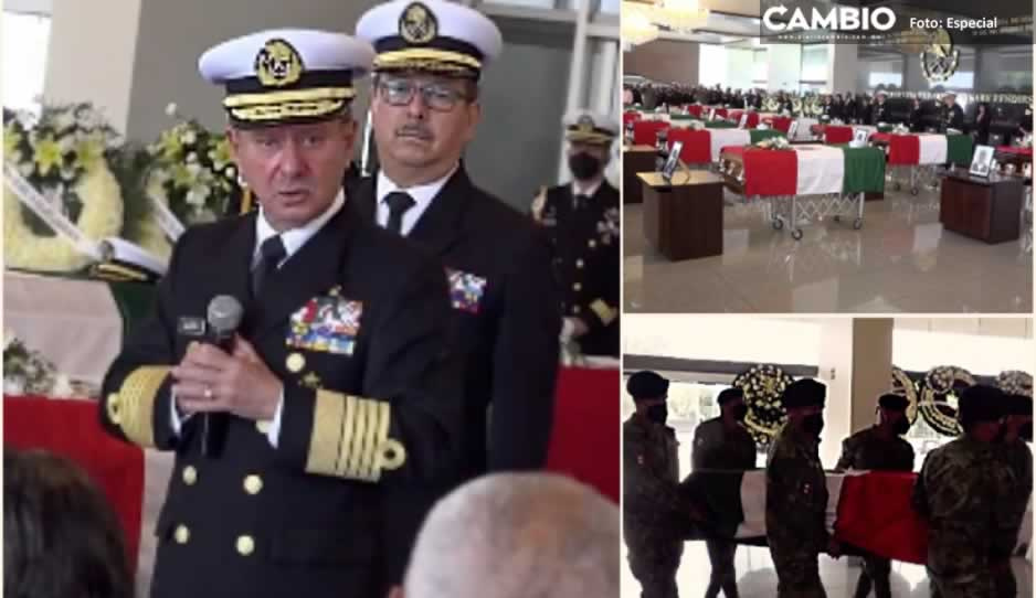 Rinden homenaje a marinos fallecidos en helicopterazo tras captura de Caro Quintero