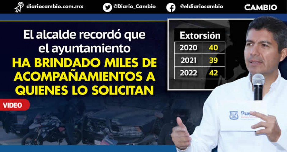 Lalo Rivera exhorta a pedir acompañamiento policiaco por alza en robos y extorsiones