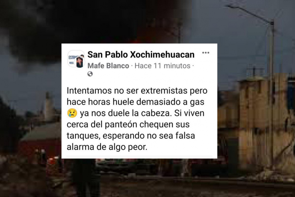 Vecinos de Xochimehuacan entran en pánico por fuerte olor a gas