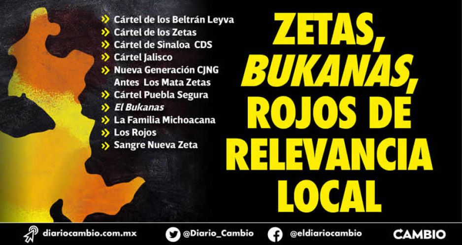 Operan 9 cárteles del crimen organizado en Puebla, detecta el CIDE